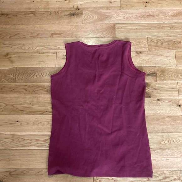 Susanna burgundy rim tank top - Picture 2 of 3